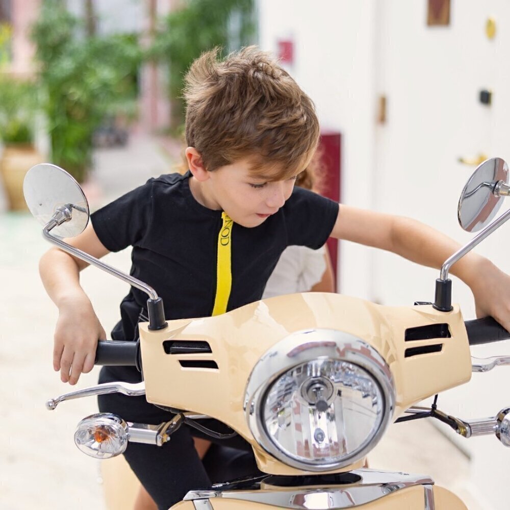 Mini Nod Boys Shirt Size 6 Short Sleeves Black Yellow Pockets